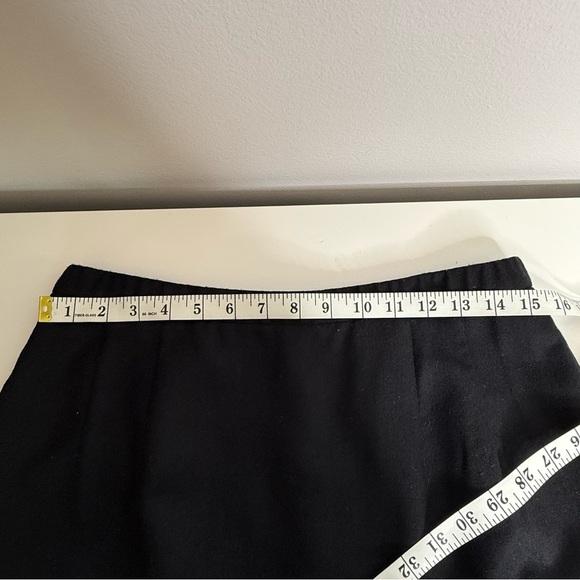 Pendelton - 100% Virgin Wool Midi Pencil Skirt Black - US 12 - Picture 8 of 11